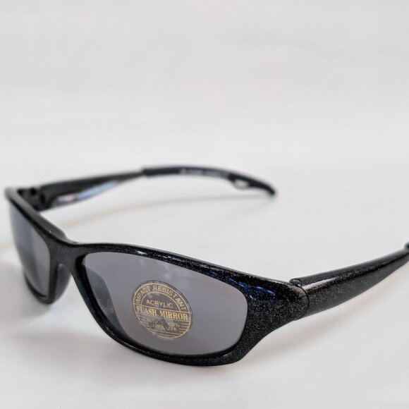 NWT Vintage 90's PC Rectangle Sporty Sunglasses (S. Black) - Picture 3 of 5